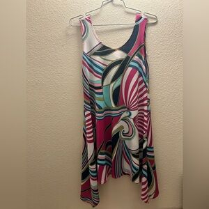 Pretty Woman Retro Colorful Sleeveless Dress Size Small
